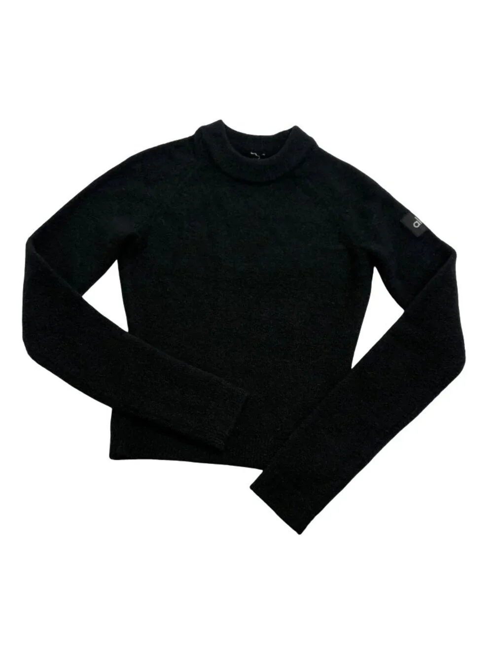 ALO Yoga Snuggle Up Sweater Long Sleeve Top in Black